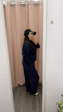 Minimal Living Straight Leg Sweat Set- Navy Blue