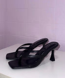 Girl Next Door Thong Sandal Heels