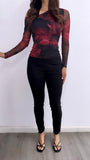 Edan High Rise Thick Legging Pants- Black