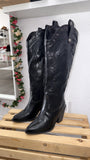 Frontera Studded Cowgirl Boots- Black