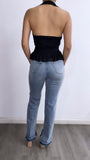 Gilbert High Rise Straight Leg Jeans- Medium Wash
