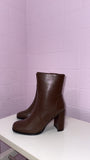 Take It Easy Ankle Boots- Brown