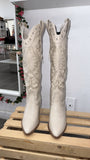 Frontera Studded Cowgirl Boots- Bone/Beige