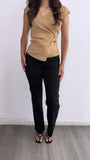 Sasha Ribbed Short Sleeve Top
