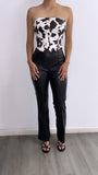 Untamed High Rise Bootcut Faux Leather Pants- Black