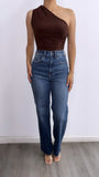Sergio High Rise Dad Jeans-Dark Wash