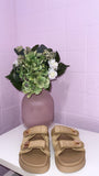 Villa Woven Slides- Raffia