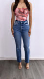 Diego High Rise Denim Jeans- Medium Wash