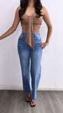 Rayannon Tube Corset Top- Taupe