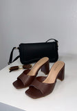 Hit Replay Block Heels- Brown