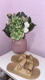 Villa Woven Slides- Raffia