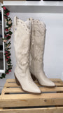 Frontera Studded Cowgirl Boots- Bone/Beige