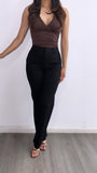 Wess High Rise Pants- Black