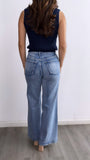 Jacob High Rise Wide Leg Jeans- Medium Wash