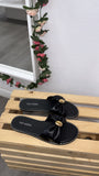 Coastal Cove Stud Sandals- Black