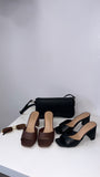 Hit Replay Block Heels- Brown