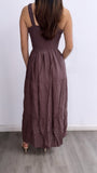 Give Me A Reason Flowy Maxi Dress- Soft Brown