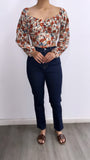 Thiago High Rise Straight Leg Jeans- Dark Wash