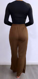 Whine Down Straight Leg Pants- Brown