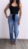 Rayannon Tube Corset Top- Black