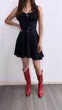 Bottlerock Cowgirl Boots- Red