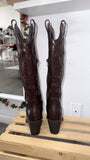 Frontera Studded Cowgirl Boots- Chocolate