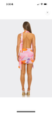 Ivonny Bonita Floral Halter Mini Dress- Lavender Multi