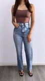 Marvin High Rise Dad Jeans- Medium Wash