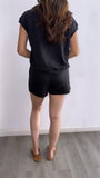 Take It Easy Scuba Short Set- Black