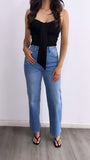 Rayannon Tube Corset Top- Black