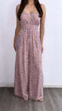 Dainty Floral Flowy Jumpsuit- Lavender Multi