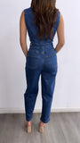 Bandido Denim Jumpsuit- Dark Wash