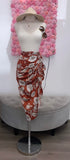 Capri Floral Midi Skirt- Rust