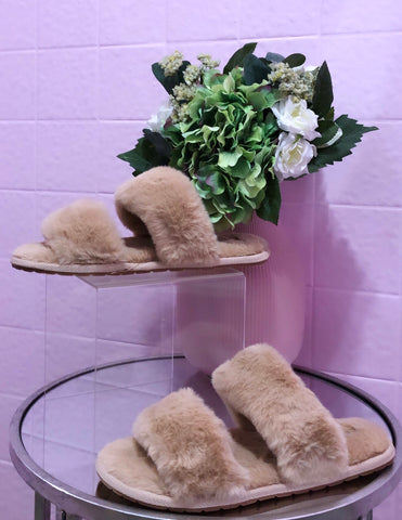 Dreaming Of You Soft Slippers- Taupe