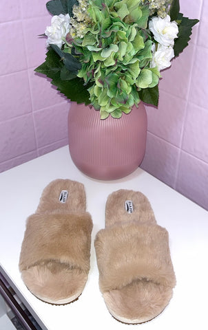 Self Care Slippers- Taupe