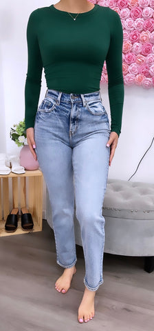 Orlando High Rise Mom Jeans- Light Wash