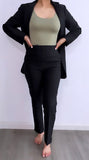 Booked & Busy Classic Slim Blazer- Black